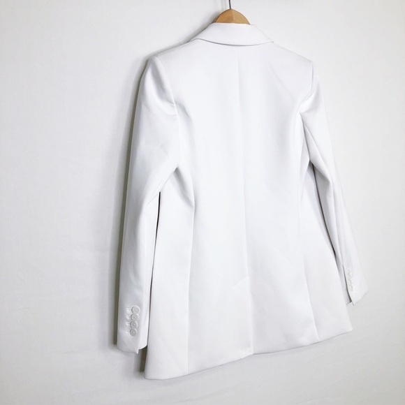 Express off-white super soft double knit, two button closure blazer. - Picture 9 of 9